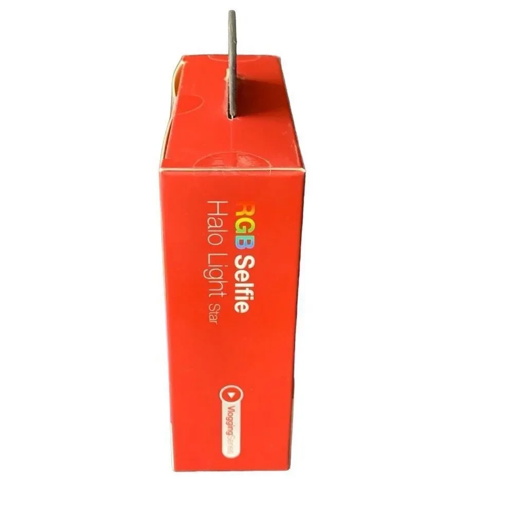 NEW RGB Selfie Halo Light Star Shape 18 Color Combinations Clip On Style